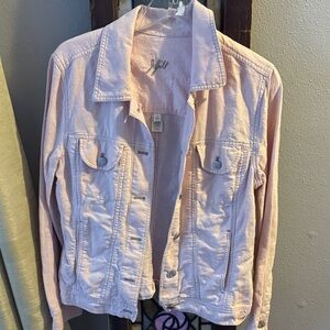 J.Jill Linen Blended Light Pink Women's Jacket